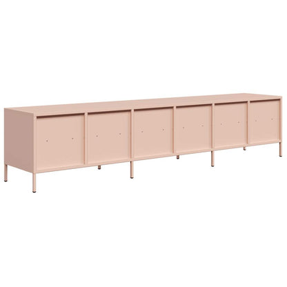 vidaXL TV Cabinet Pink 202x39x43.5 cm Cold-rolled Steel