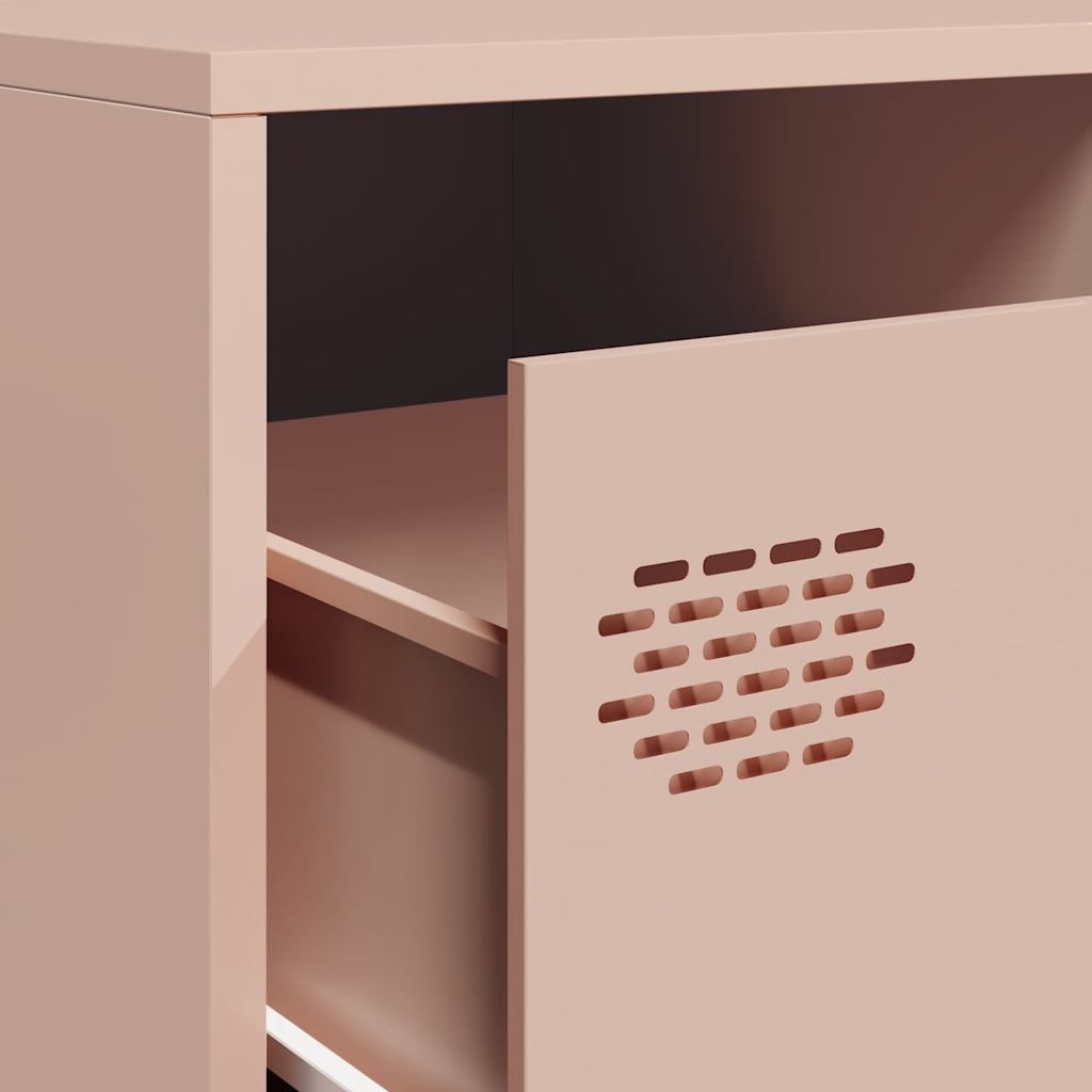 vidaXL TV Cabinet Pink 202x39x43.5 cm Cold-rolled Steel