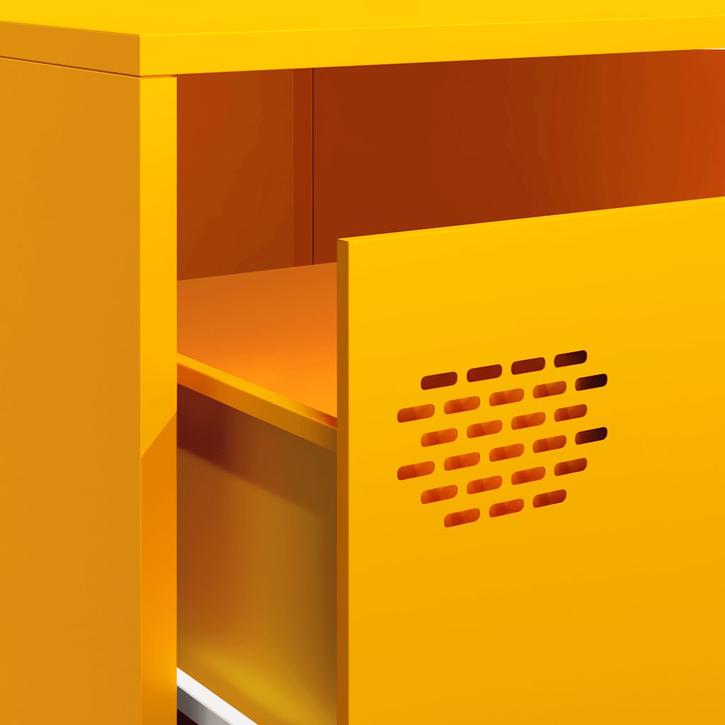 vidaXL TV Cabinet Mustard Yellow 202x39x43,5 cm Cold-rolled Steel