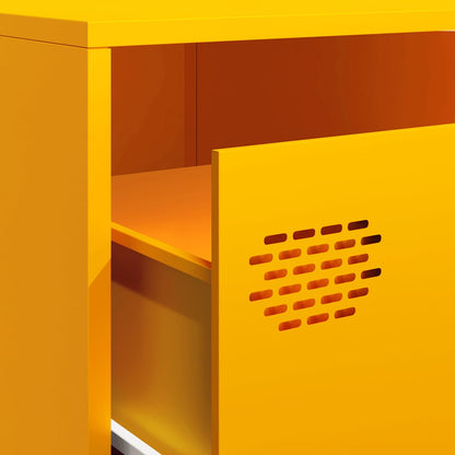 vidaXL TV Cabinet Mustard Yellow 202x39x43,5 cm Cold-rolled Steel