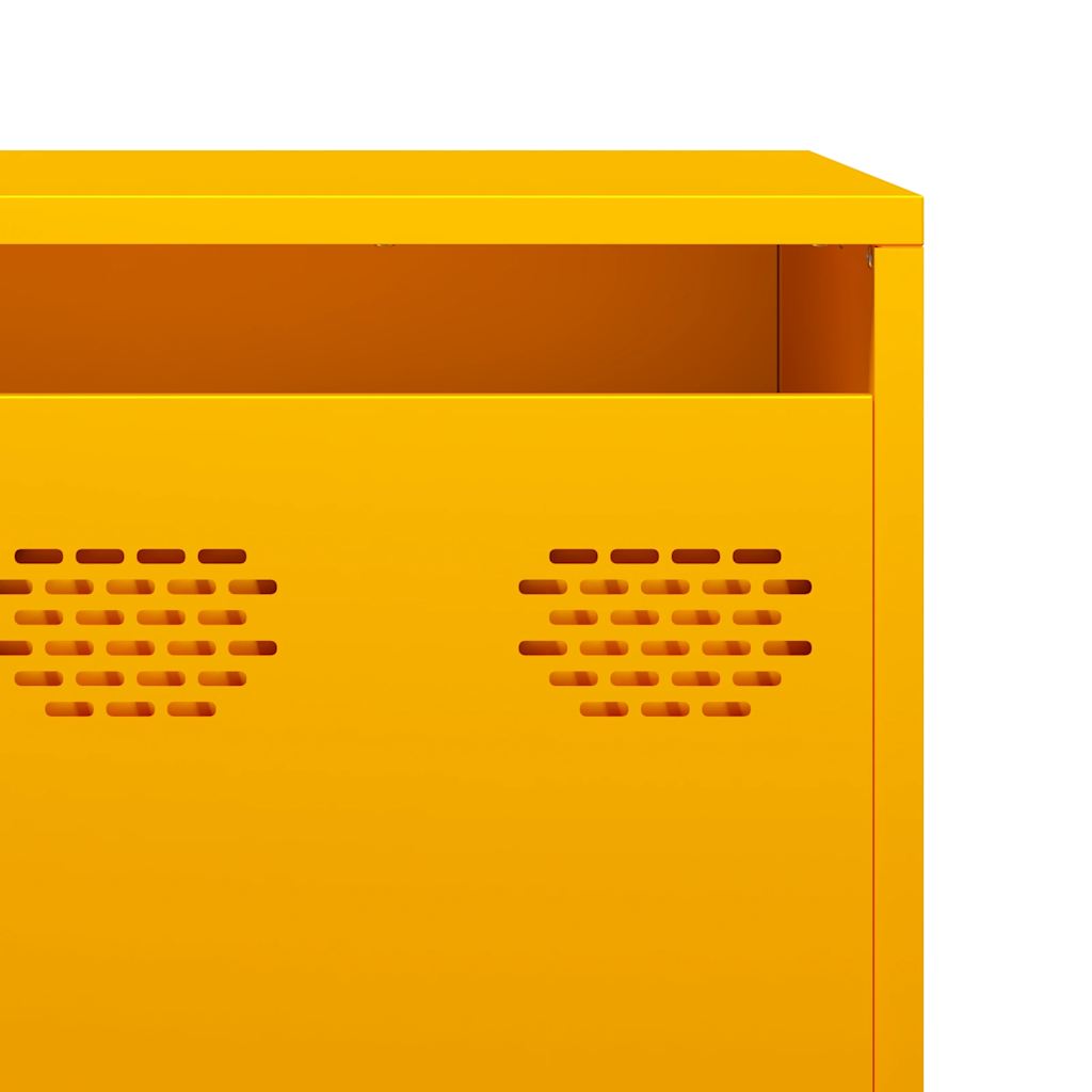 vidaXL TV Cabinet Mustard Yellow 202x39x43.5 cm Cold-rolled Steel