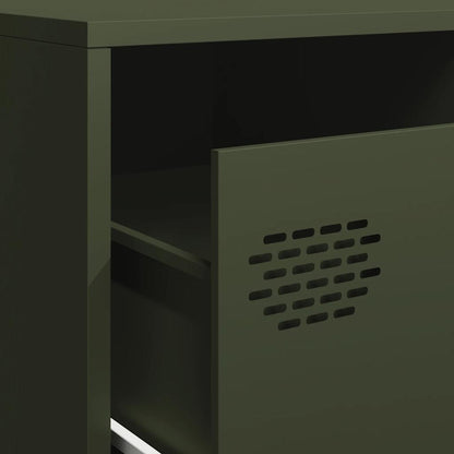 vidaXL TV Cabinet Olive Green 202x39x43,5 cm Cold-rolled Steel