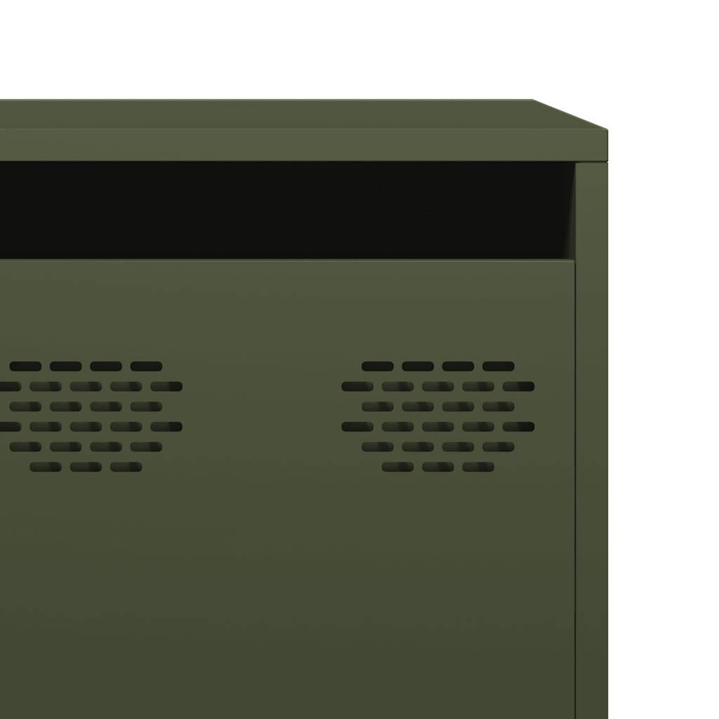 vidaXL TV Cabinet Olive Green 202x39x43.5 cm Cold-rolled Steel