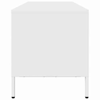 vidaXL TV Cabinet White 202x39x43.5 cm Cold-rolled Steel