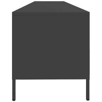 vidaXL TV Cabinet Black 202x39x43.5 cm Cold-rolled Steel