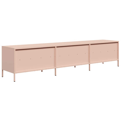 vidaXL TV Cabinet Pink 202x39x43.5 cm Cold-rolled Steel