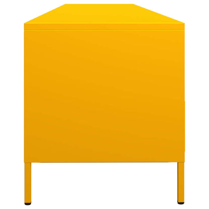 vidaXL TV Cabinet Mustard Yellow 202x39x43,5 cm Cold-rolled Steel