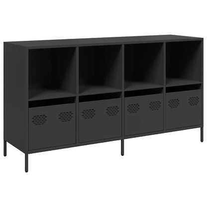 vidaXL Sideboard Black 135x39x73,5 cm Cold-rolled Steel