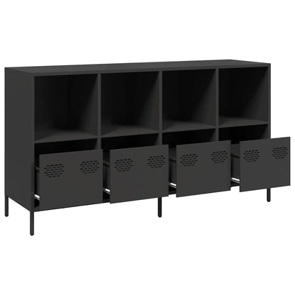 vidaXL Sideboard Black 135x39x73,5 cm Cold-rolled Steel