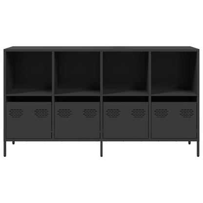 vidaXL Sideboard Black 135x39x73.5 cm Cold-rolled Steel