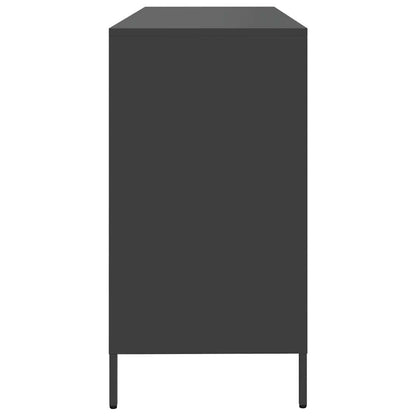 vidaXL Sideboard Black 135x39x73.5 cm Cold-rolled Steel