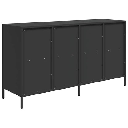 vidaXL Sideboard Black 135x39x73,5 cm Cold-rolled Steel