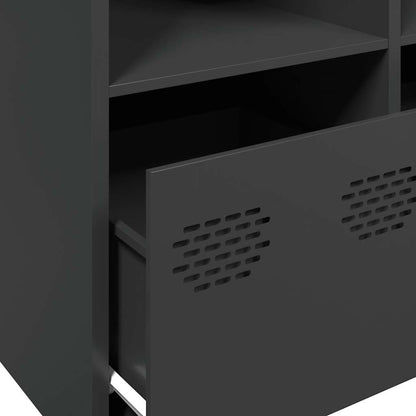 vidaXL Sideboard Black 135x39x73,5 cm Cold-rolled Steel
