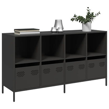 vidaXL Sideboard Black 135x39x73,5 cm Cold-rolled Steel