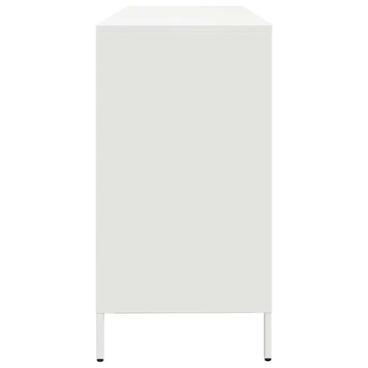 vidaXL Sideboard White 135x39x73.5 cm Cold-rolled Steel