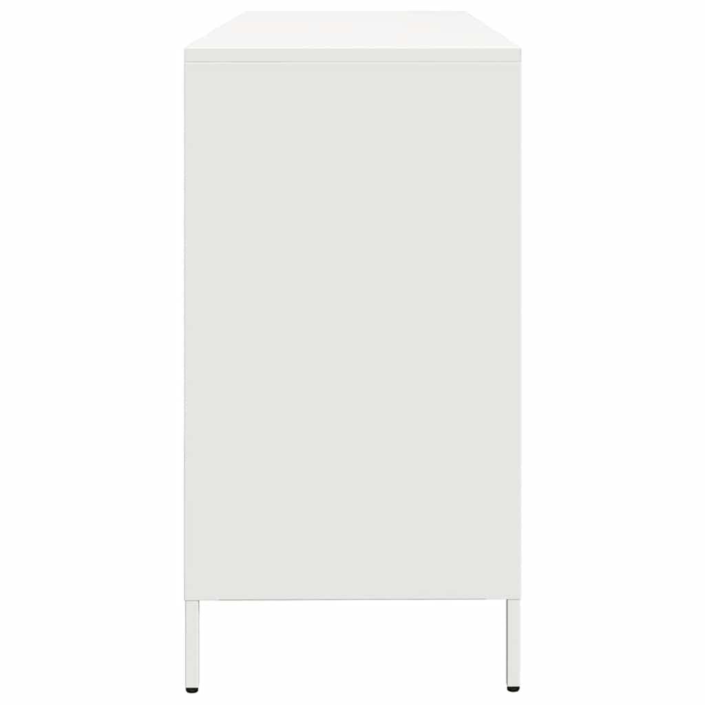vidaXL Sideboard White 135x39x73,5 cm Cold-rolled Steel