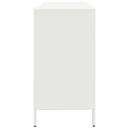 vidaXL Sideboard White 135x39x73,5 cm Cold-rolled Steel
