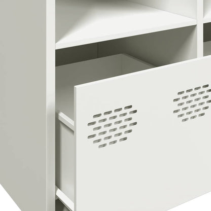 vidaXL Sideboard White 135x39x73,5 cm Cold-rolled Steel