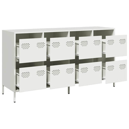 vidaXL Sideboard White 135x39x73,5 cm Cold-rolled Steel