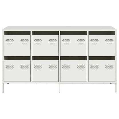 vidaXL Sideboard White 135x39x73.5 cm Cold-rolled Steel
