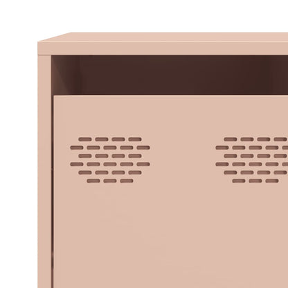 vidaXL Sideboard Pink 135x39x103,5 cm Cold-rolled Steel