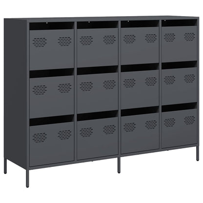 vidaXL Sideboard Anthracite 135x39x103,5 cm Cold-rolled Steel