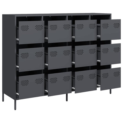 vidaXL Sideboard Anthracite 135x39x103,5 cm Cold-rolled Steel