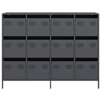 vidaXL Sideboard Anthracite 135x39x103.5 cm Cold-rolled Steel