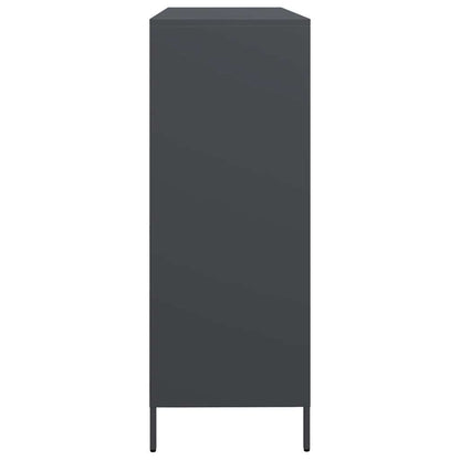 vidaXL Sideboard Anthracite 135x39x103.5 cm Cold-rolled Steel