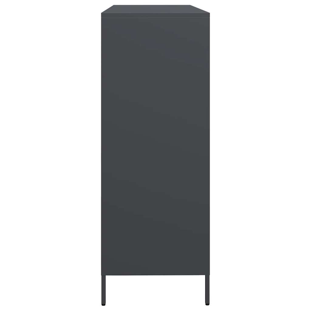 vidaXL Sideboard Anthracite 135x39x103,5 cm Cold-rolled Steel