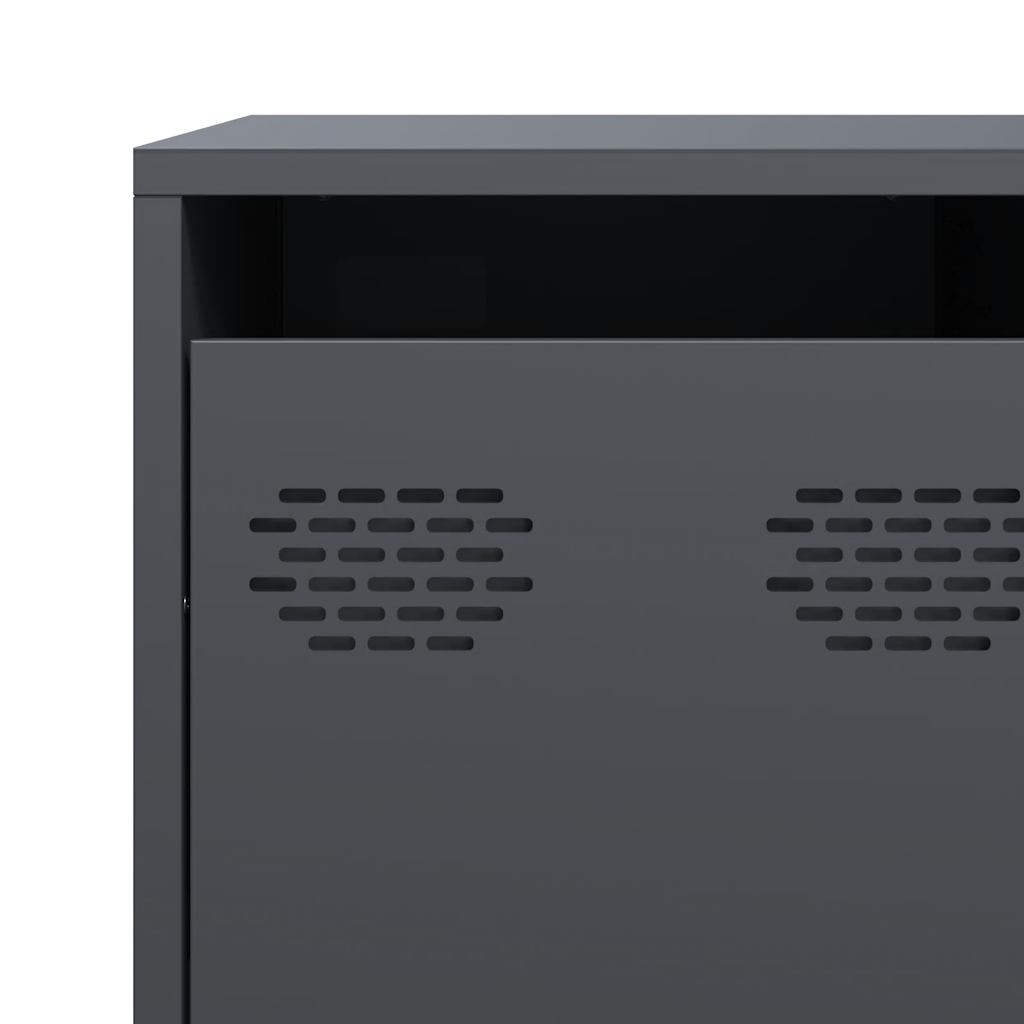 vidaXL Sideboard Anthracite 135x39x103,5 cm Cold-rolled Steel