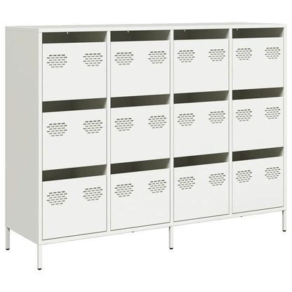 vidaXL Sideboard White 135x39x103,5 cm Cold-rolled Steel