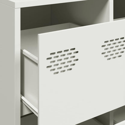 vidaXL Sideboard White 135x39x103,5 cm Cold-rolled Steel