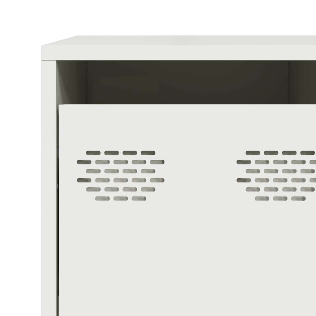 vidaXL Sideboard White 135x39x103,5 cm Cold-rolled Steel