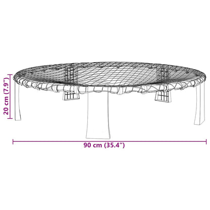 vidaXL Roundnet Set of 3 Balls and Extra Pump Ø90x20 cm