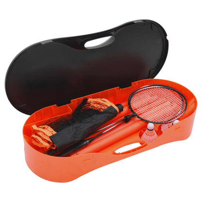 vidaXL Badminton Set with 2 Rackets. Net & Storage Case 292x30x152 cm