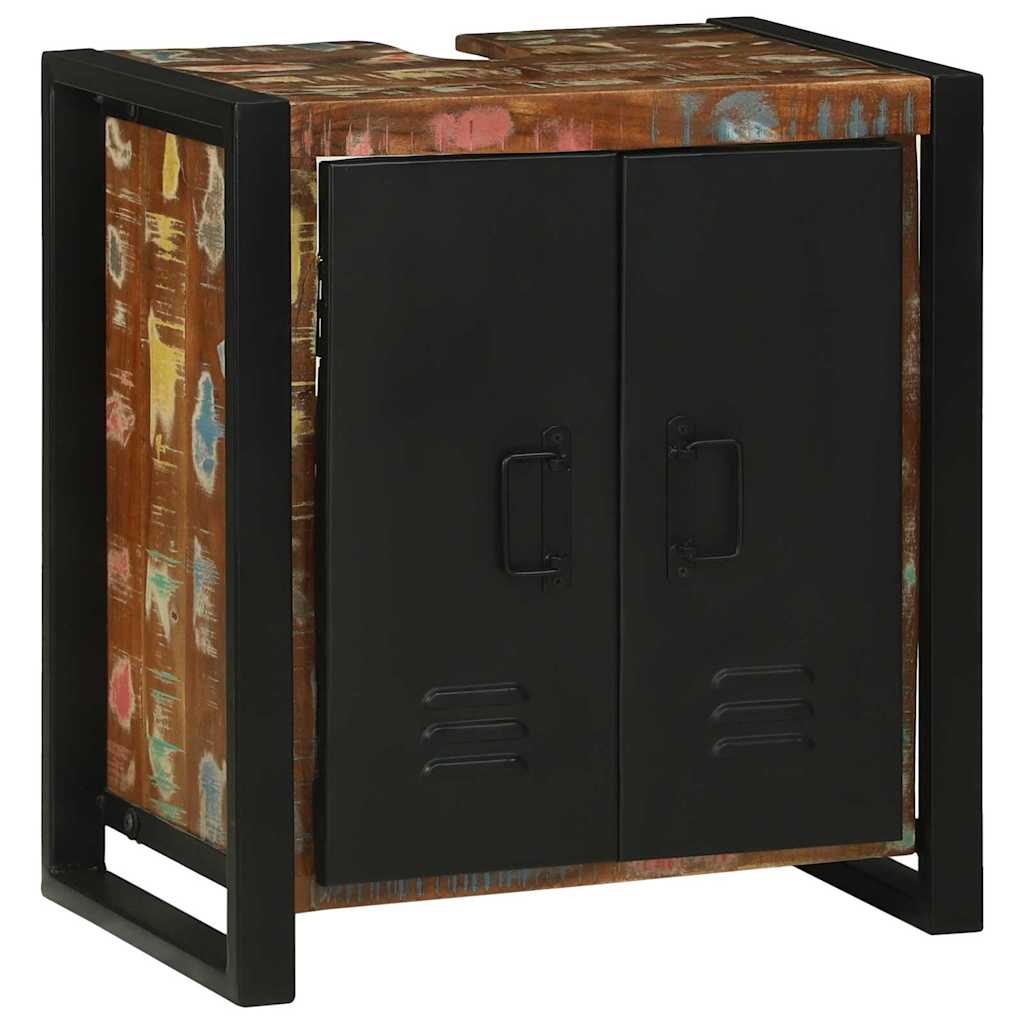 vidaXL Bathroom Furniture Set 2 pcs Multicolour Solid Reclaimed Wood