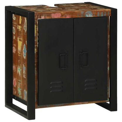 vidaXL Bathroom Furniture Set 2 pcs Multicolour Solid Reclaimed Wood