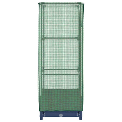 vidaXL Raised Bed with Greenhouse Cover Rattan Look 40x40x123 cm