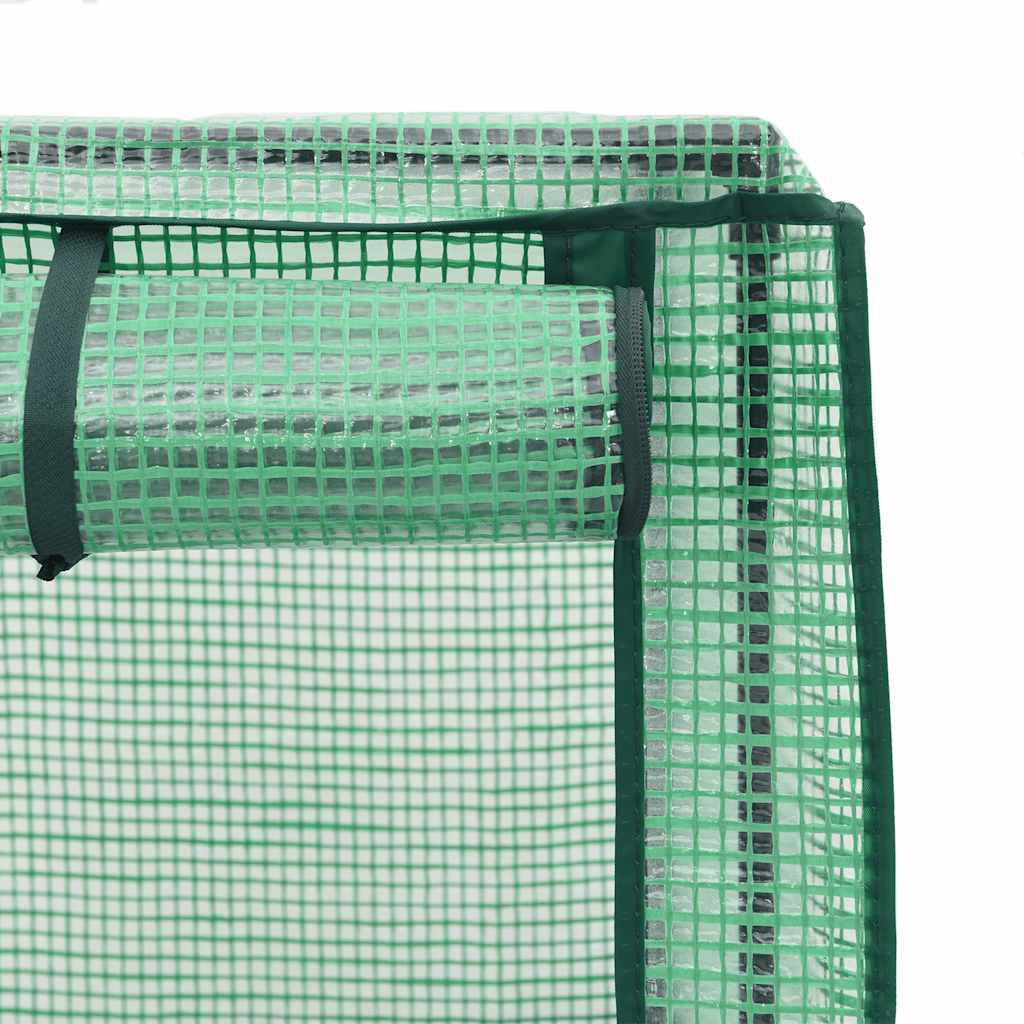 vidaXL Raised Bed with Greenhouse Cover Rattan Look 40x40x140 cm