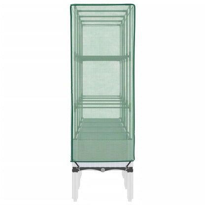 vidaXL Raised Bed with Greenhouse Cover Rattan Look 160x40x140 cm