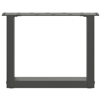 vidaXL Coffee Table Legs U-Shaped 2 pcs Anthracite 30x(30-31) cm Steel