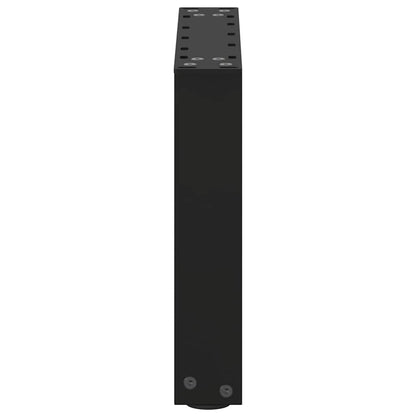 vidaXL Coffee Table Legs U-Shaped 2 pcs Black 40x(30-31) cm Steel