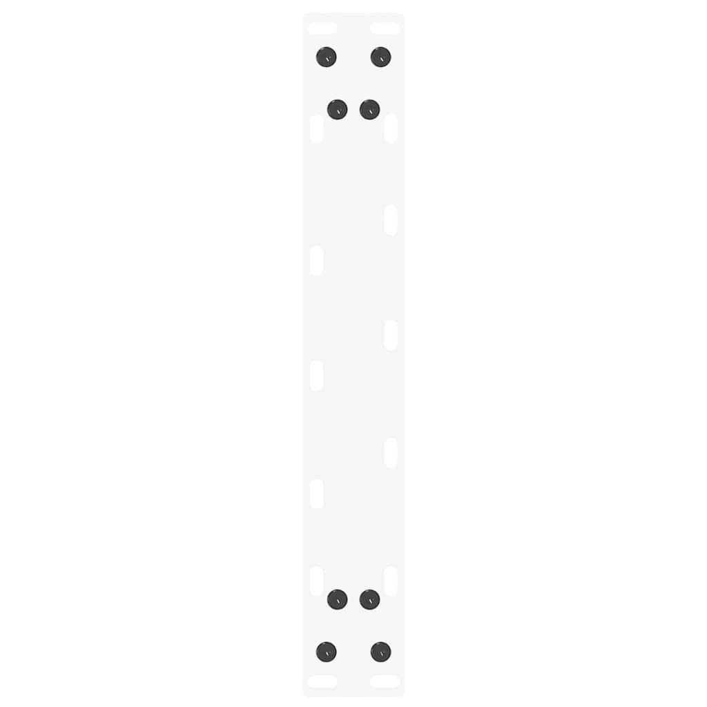 vidaXL Coffee Table Legs U-Shaped 2 pcs White 40x(30-31) cm Steel