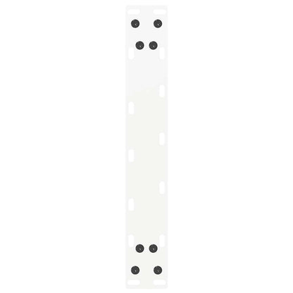 vidaXL Coffee Table Legs U-Shaped 2 pcs White 40x(30-31) cm Steel