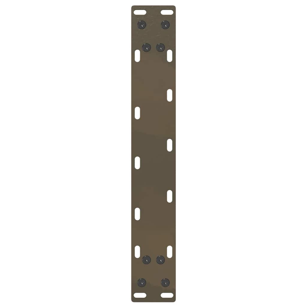 vidaXL Coffee Table Legs U-Shaped 2 pcs Natural Steel 40x(30-31) cm Steel