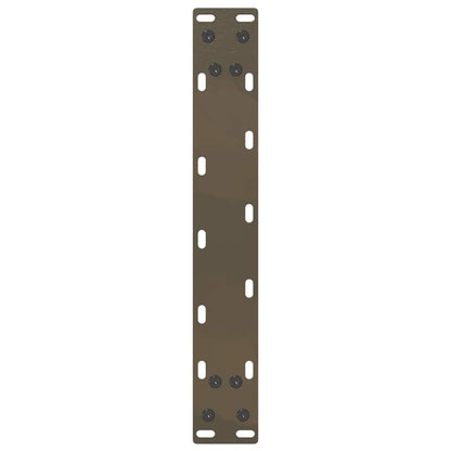 vidaXL Coffee Table Legs U-Shaped 2 pcs Natural Steel 40x(30-31) cm Steel