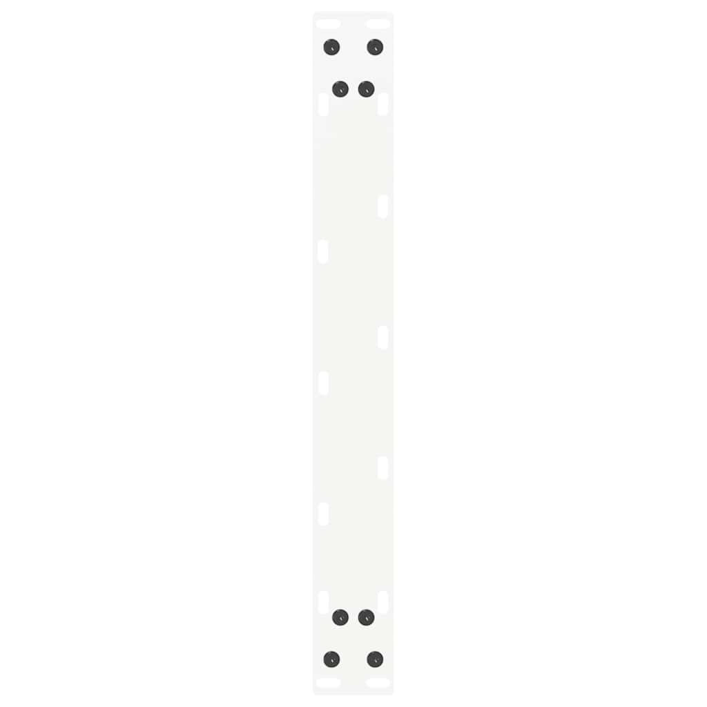 vidaXL Coffee Table Legs U-Shaped 2 pcs White 50x(30-31) cm Steel