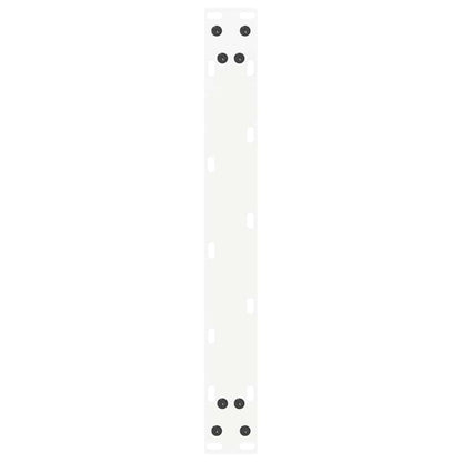 vidaXL Coffee Table Legs U-Shaped 2 pcs White 50x(30-31) cm Steel
