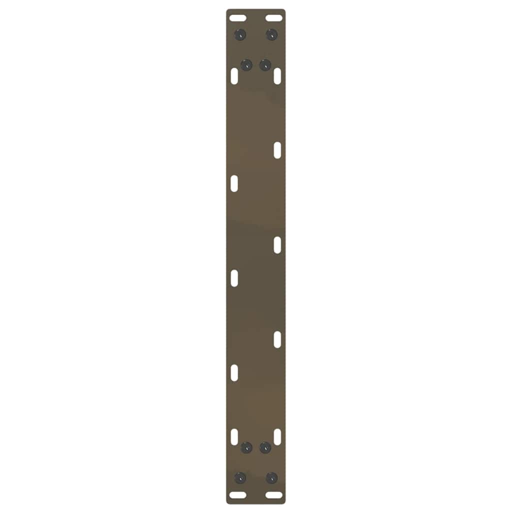 vidaXL Coffee Table Legs U-Shaped 2 pcs Natural Steel 50x(30-31) cm Steel